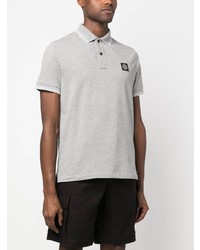 Polo gris Stone Island