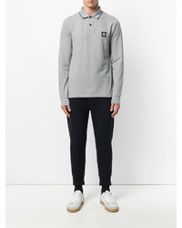 Polo gris Stone Island