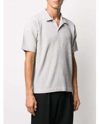 Polo gris Homme Plissé Issey Miyake