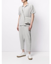 Polo gris Homme Plissé Issey Miyake