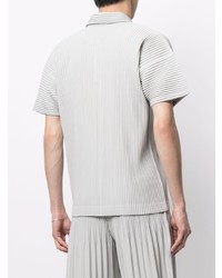 Polo gris Homme Plissé Issey Miyake