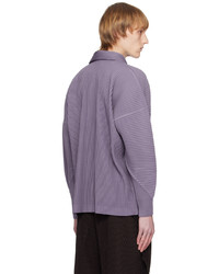Polo gris Homme Plissé Issey Miyake
