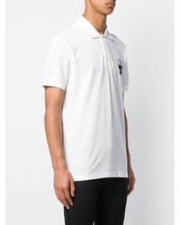 Polo imprimé blanc et noir Philipp Plein