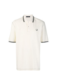 Polo imprimé blanc et noir Fred Perry X Art Comes First