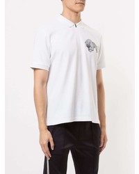 Polo imprimé blanc et noir Blackbarrett