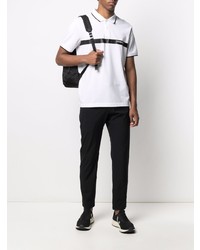 Polo imprimé blanc et noir Calvin Klein