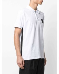 Polo imprimé blanc et noir Karl Lagerfeld