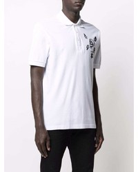 Polo imprimé blanc et noir Philipp Plein