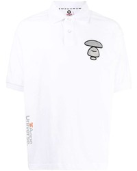 Polo imprimé blanc AAPE BY A BATHING APE