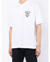 Polo imprimé blanc AAPE BY A BATHING APE