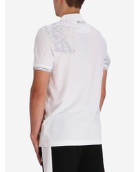 Polo imprimé blanc BOSS