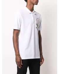 Polo imprimé blanc Philipp Plein