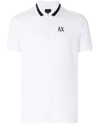 Polo imprimé blanc Armani Exchange