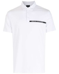 Polo imprimé blanc Armani Exchange