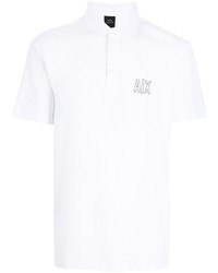 Polo imprimé blanc Armani Exchange