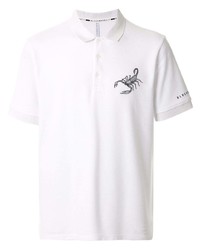 Polo imprimé blanc Blackbarrett