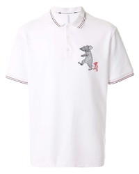 Polo imprimé blanc Blackbarrett