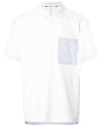 Polo imprimé blanc Blackbarrett