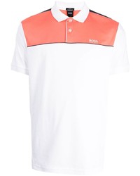 Polo imprimé blanc BOSS