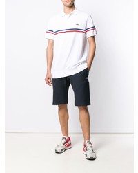 Polo imprimé blanc Lacoste