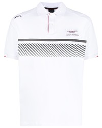 Polo imprimé blanc Hackett