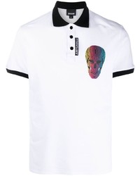 Polo imprimé blanc Just Cavalli