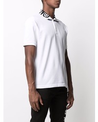 Polo imprimé blanc Moschino