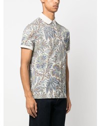 Polo imprimé blanc Etro