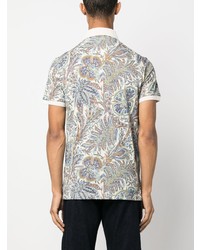 Polo imprimé blanc Etro