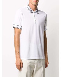 Polo imprimé blanc Fendi