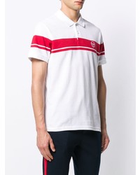 Polo imprimé blanc Sergio Tacchini