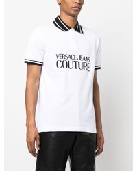 Polo imprimé blanc VERSACE JEANS COUTURE