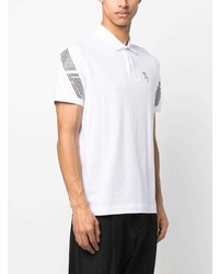 Polo imprimé blanc Ea7 Emporio Armani