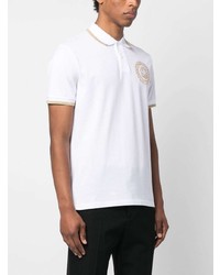 Polo imprimé blanc Just Cavalli