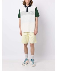 Polo imprimé blanc Lacoste