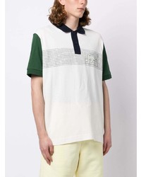 Polo imprimé blanc Lacoste