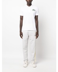 Polo imprimé blanc Lacoste