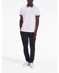 Polo imprimé blanc BOSS