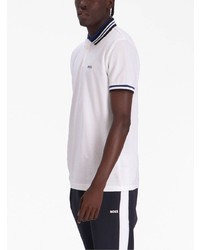 Polo imprimé blanc BOSS