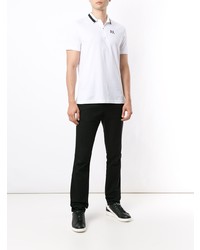 Polo imprimé blanc Armani Exchange