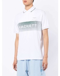 Polo imprimé blanc Hackett