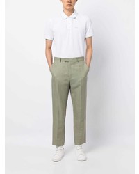 Polo imprimé blanc BOSS