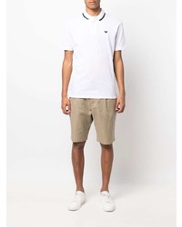 Polo imprimé blanc Emporio Armani