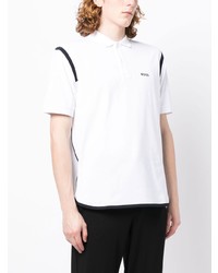 Polo imprimé blanc BOSS