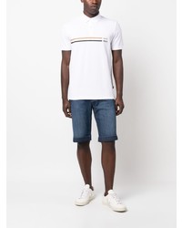 Polo imprimé blanc BOSS