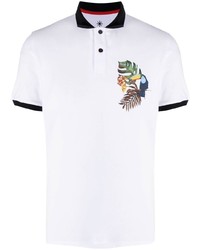 Polo imprimé blanc Manuel Ritz