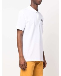 Polo imprimé blanc Moschino