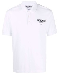 Polo imprimé blanc Moschino