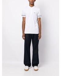 Polo imprimé blanc BOSS