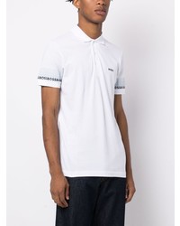 Polo imprimé blanc BOSS